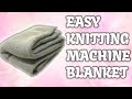 Easy knitting machine blanket circular knitting machine addi or sentro solid color blanket