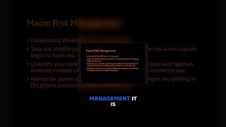 Adaptability Over Complacency - Macro Risk Management