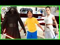 Kylo Ren Lightsaber Battle vs Rey on Disney's World Star Wars Hotel!