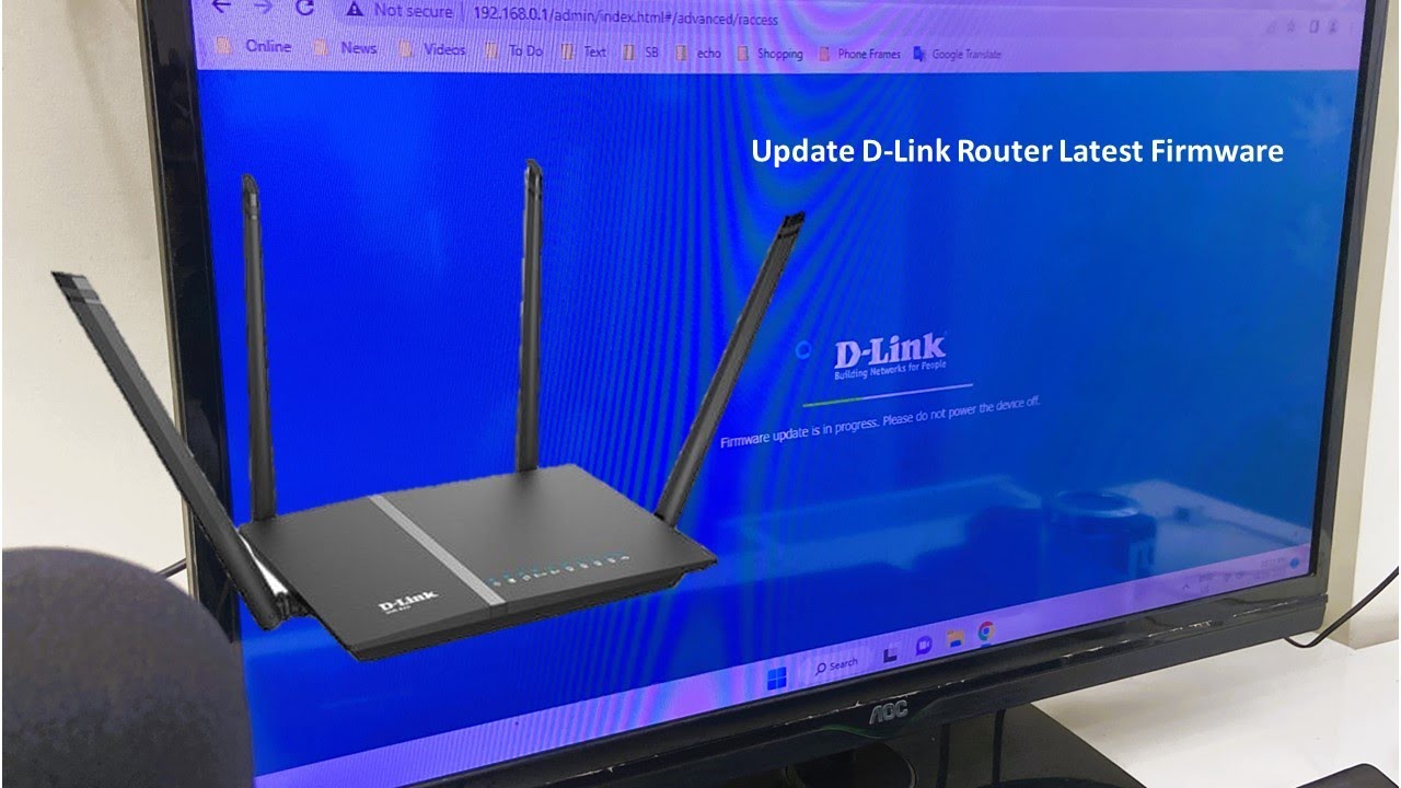 det er alt Bug Arkitektur How to Update Latest Firmware for D-Link Wifi Router - YouTube
