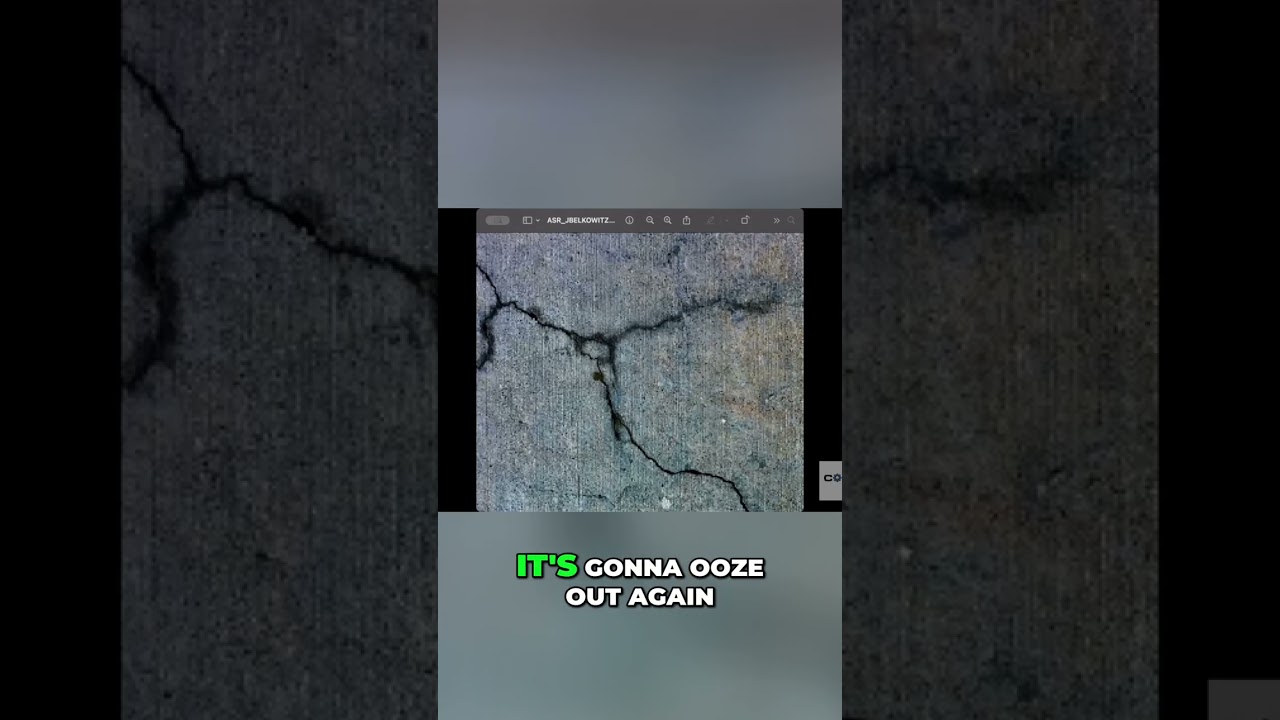 Concrete Crack Repair: Deep Issues, Effective Solutions Found #shorts