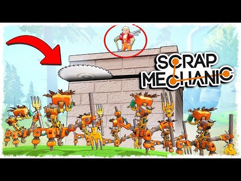 Видео: НАСТОЯЩАЯ БАЗА С ЛОВУШКАМИ!!! SCRAP MECHANIC: SURVIVAL!!!