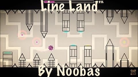 Geometry Dash | Line Land (medium demon) by Noobas