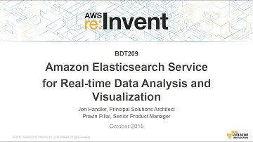 AWS re:Invent 2015 | (BDT209) New! Amazon Elasticsearch Service for Real-time Analytics
