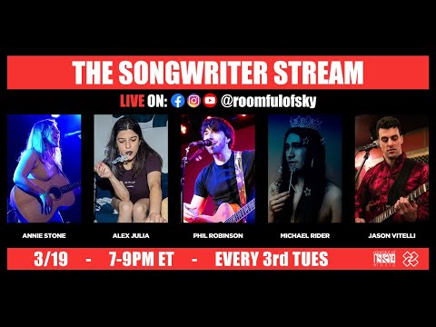The Songwriter Stream (5 Acts, feat. Alex Julia & Michael Rider)