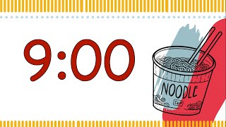 9 Minute Ramen Noodle Timer (Synth Tones at End)
