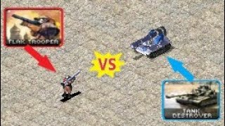 Flak Trooper vs Tank Destroyer - Red Alert 2