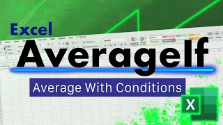 How to use the Excel AVERAGEIFS Function