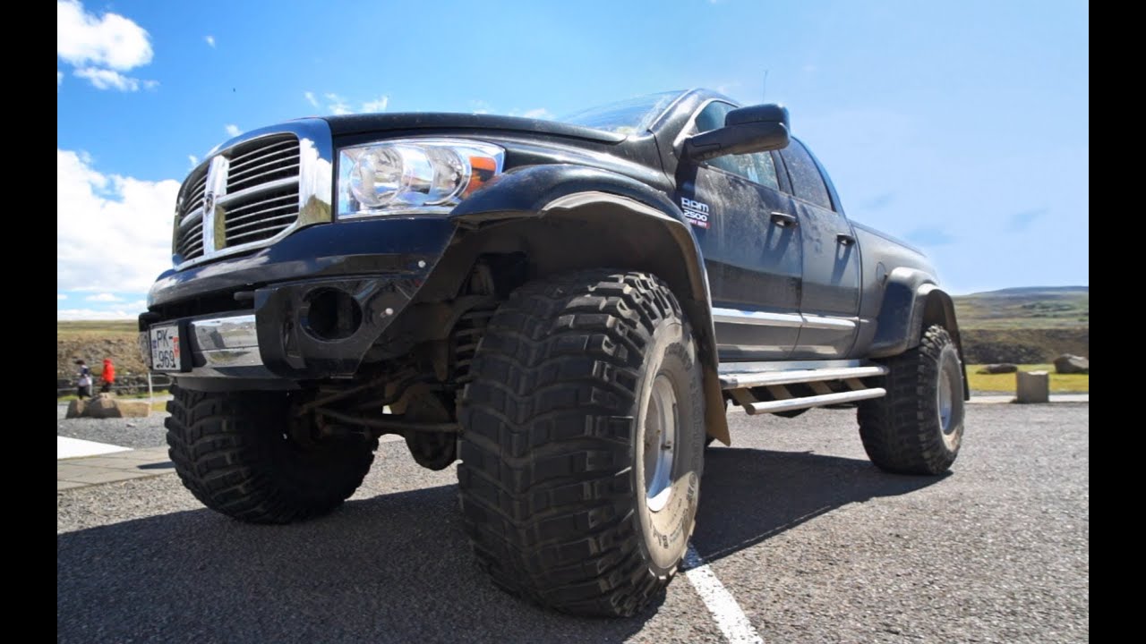 HUGE DODGE RAM 2500 HEAVY DUTY SHOWING OFF In Iceland - YouTube