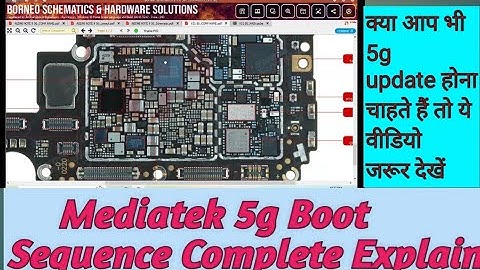 Mediatek 5g Boot Sequence/Mtk 5g power complete working explain