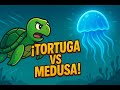 Tortuga se come a una Medusa