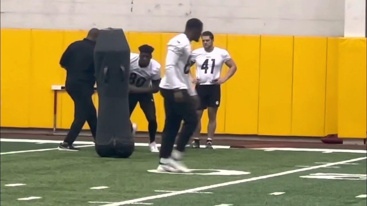 Steelers rookie tight end Darnell Washington at rookie mini camp YouTube