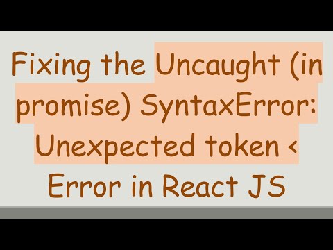 Fixing the Uncaught