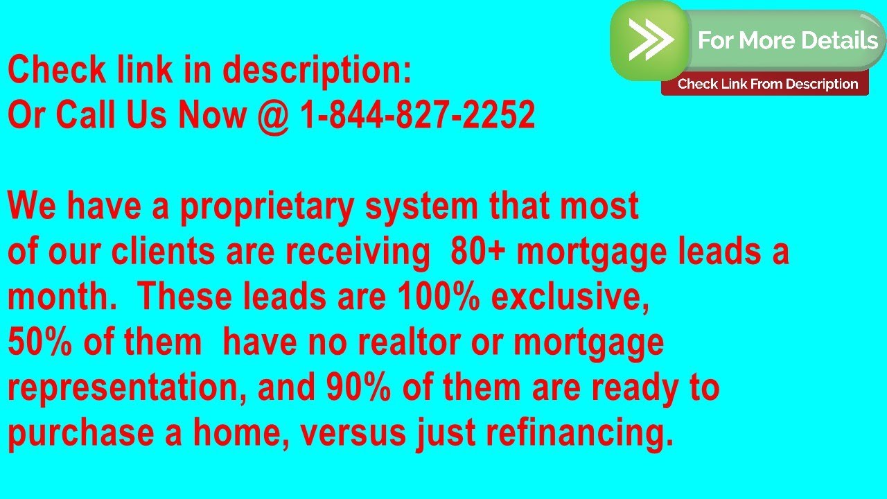 Mortgage Broker Leads Houston Texas - Hottest Leads On The Internet