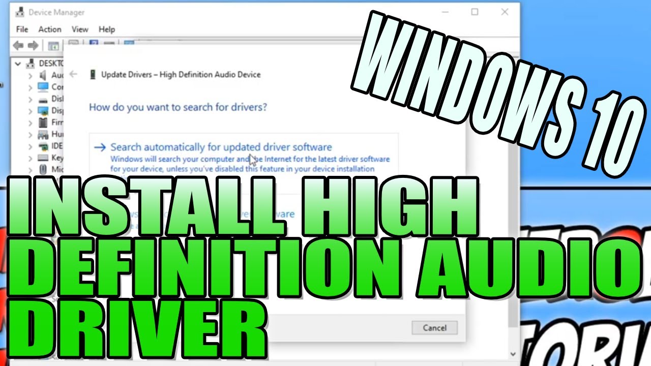 S Download High Definition Audio Device Intel 801gb Ich7 High Definition Audio B0 Driver Download