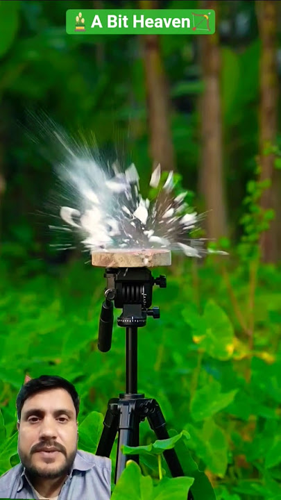 4 Tube Bamboo & Balloon Toy🎈🏹🎍😍 171125 #bamboogun #diycrafts #slingshot #greenscreenvideo #shorts