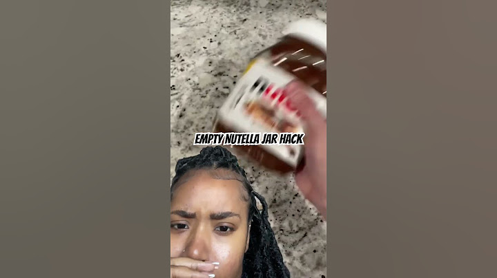 Empty Nutella Jar Hack