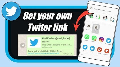 How to copy twitter profile link