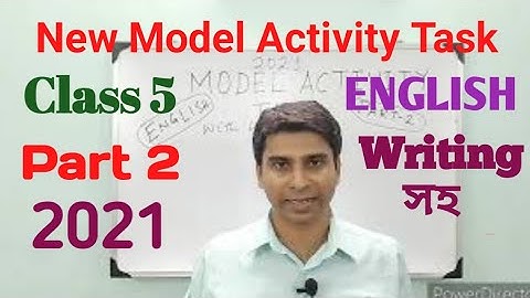 Model Activity Task Class 5 English Part 2 || 2021