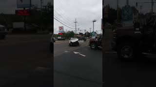 Two car accident at Broadway and Washington street intersection