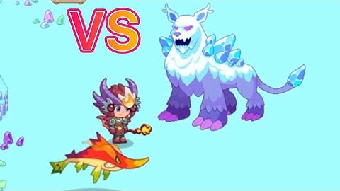 Beating Glacias the boss in prodigy math game | Speed-run