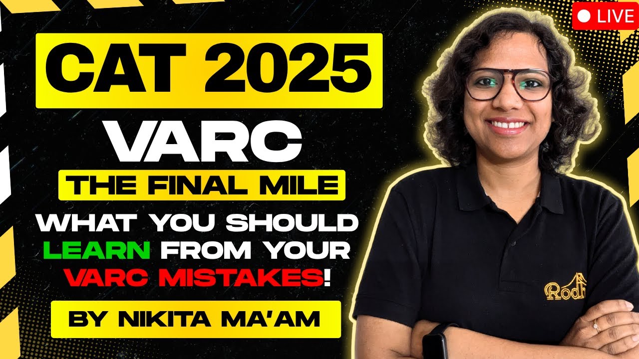 What you should LEARN from your VARC mistakes! CAT 2025 VARC - The ...