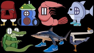 Alphabet Lore Snakes transform Uppercase and Lowercase Letters ABC from TRALALELO TRALALA - HOUSES