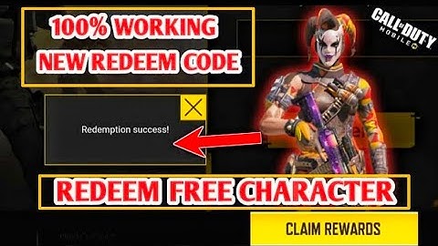*New* 🥵 Free Angel Alice Character Working Redeem Code Codm 2023 | February 6 Redeem Codes Codm 2023