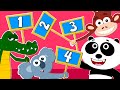 Animals Learn To Count | Animal Sound Song | Learn Animals For Childrens