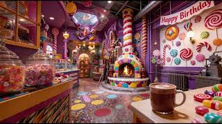 Happy Birthday Ambience 🍬🍭 Enchanted Candy Shop: 2 Hours of Magical Atmosphere & Relaxing Music