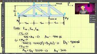 Famous Statics - Chapter 6 (3 of 4): Method of Sections Net Worth
