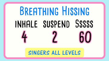 😮‍💨Breathing Hissing Exercise for Singers - 60 Seconds
