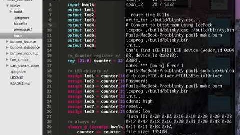 Guest Lecture: Synthesizing Verilog for Lattice ICE40 FPGAs (Paul Martin)