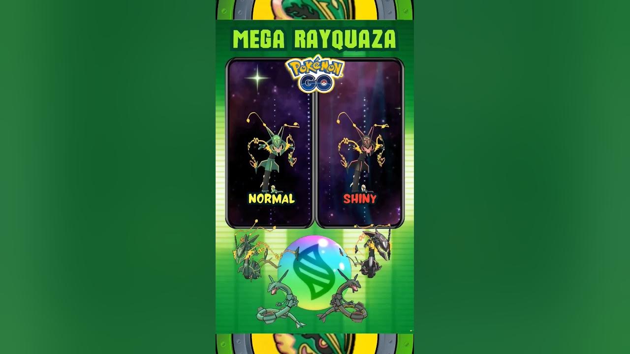 Mega Rayquaza Evolution in Pokémon GO #megarayquaza #shinyrayqyaza