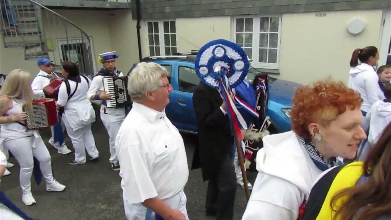 Padstow May Day 2022 by the Harbour Inn before heading to the institute