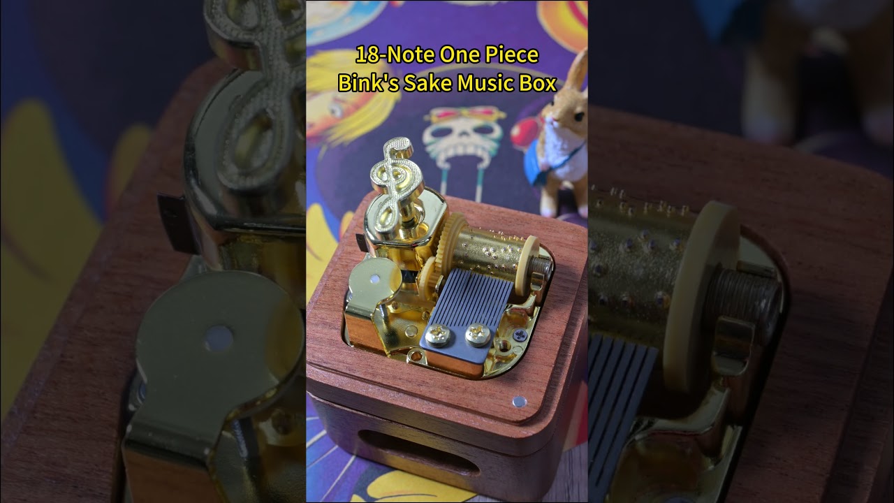 Premium One Piece Wooden Music Box ( Tune: We Are! / One Day