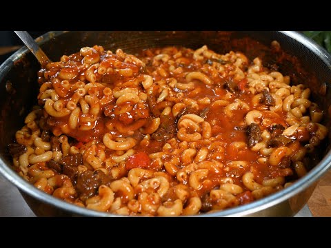 طريقة عمل أفضل مكرونة باستا بصلصة اللحم وصفة سهلة ولذيذة Cooking The Best Pasta With Meat Sauce  طريقة عمل أفضل مكرونة باستا بصلصة اللحم وصفة سهلة ولذيذة Cooking The Best Pasta With Meat Sauce