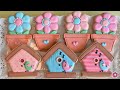 How to Decorate Flower Pot and Birdhouse Cookies