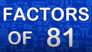 Factors of 81 / prime factors of 81 / #factors # publicmaths #factors