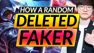 Talon One-Trick Makes FAKER GO 0-11 - How to Make ANYONE RAGEQUIT - LoL Midlane Guide