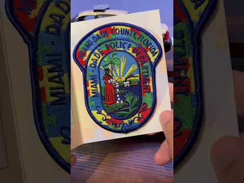 Miami Dade Police Autism Awareness Patch #reels #police #random #florida #cops #miami #sheriff ￼