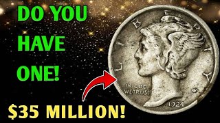 Check Your Coins! Rare 1924 Dime Worth Big Money