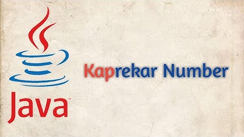 Kaprekar Number | Core Java basic program | #java #code #programming