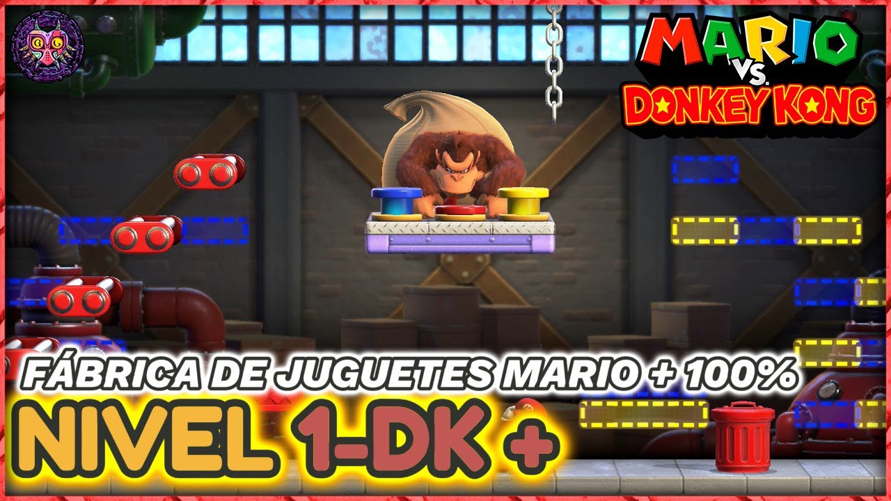 Mario Vs Donkey Kong | Nivel 1-DK+ 100% | Fábrica de juguetes Mario+ ...