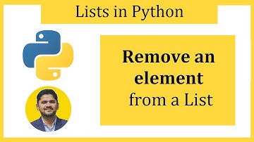 Remove an element from a List in Python | del keyword