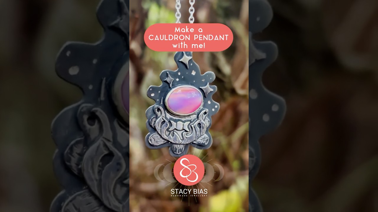 Make a Sterling Silver Cauldron Pendant with me! #witchythings #witchy  #silverjewllery