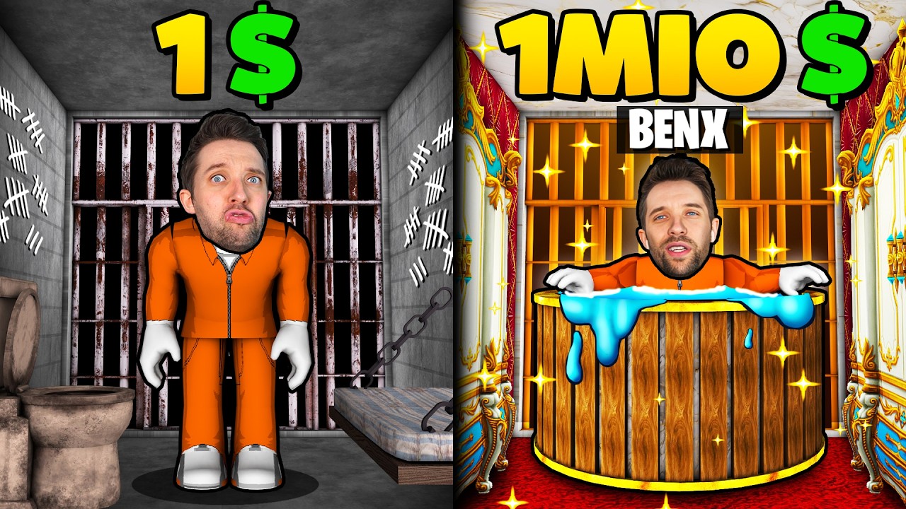 EINFACHE GEFÄNGNISZELLE verbessern zur MILLIONÄR GEFÄNGNISZELLE! (Roblox)