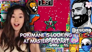 Pokimane Is Looking At Masterpiece Art Reddit Pixel Battle