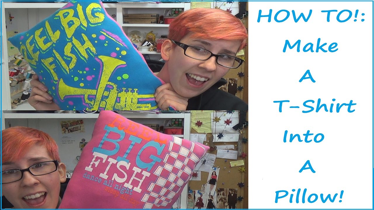 TUTORIAL!: T-Shirt Pillow! | Sewing Nerd! - YouTube