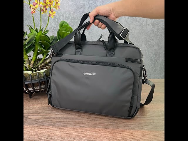 Túi xách Laptop 14 inch Bestlife Elegant - Màu xám - Chất liệu Nylon + PU kháng bụi và nước tốt